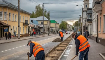В Полтавской начался сезон ремонта тротуаров