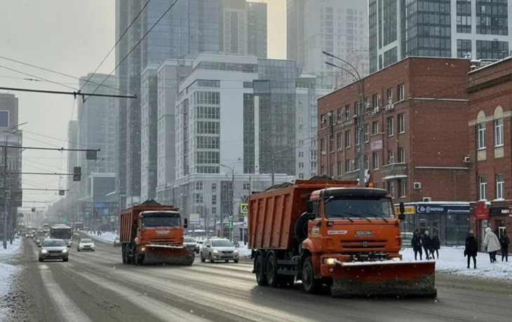 Улицы Краснодара очищают от снега почти 50 спецмашин Улицы Краснодара очищают от снега почти 50 спецмашин