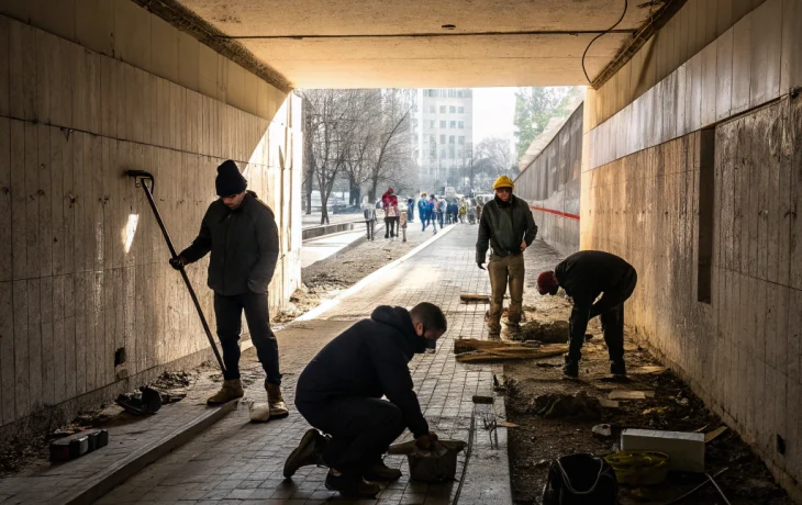 В Краснодаре начали обновлять подземные пешеходные переходы города В Краснодаре начали обновлять подземные пешеходные переходы города