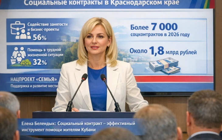 Краснодарский край расширит программу соцконтрактов до 7 тысяч в 2026 году