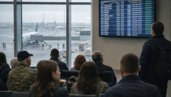 В аэропорту Краснодара задержали более пятнадцати рейсов из-за временных ограничений