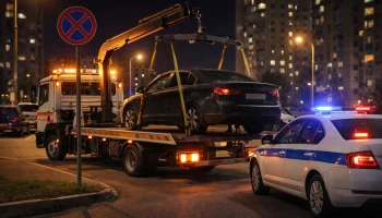 В Краснодаре эвакуация неправильно припаркованных автомобилей перешла на круглосуточный режим