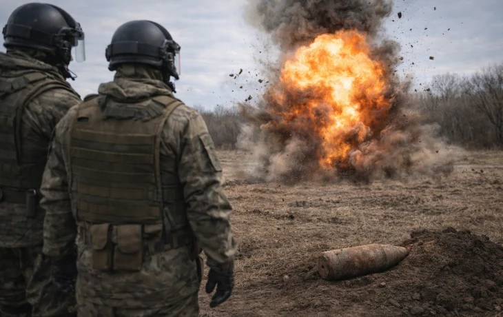 В Новокубанске уничтожили артиллерийский снаряд времен Великой Отечественной войны