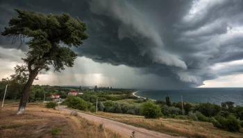 В Краснодарском крае объявлено штормовое предупреждение