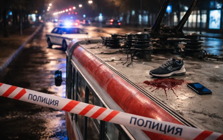 Подросток сорвался с трамвая в Краснодаре