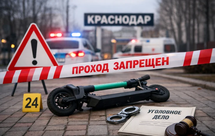 В Краснодаре после ДТП с самокатом завели дело