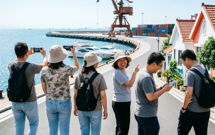 Новороссийск установил указатели с иероглифами для туристов из Китая