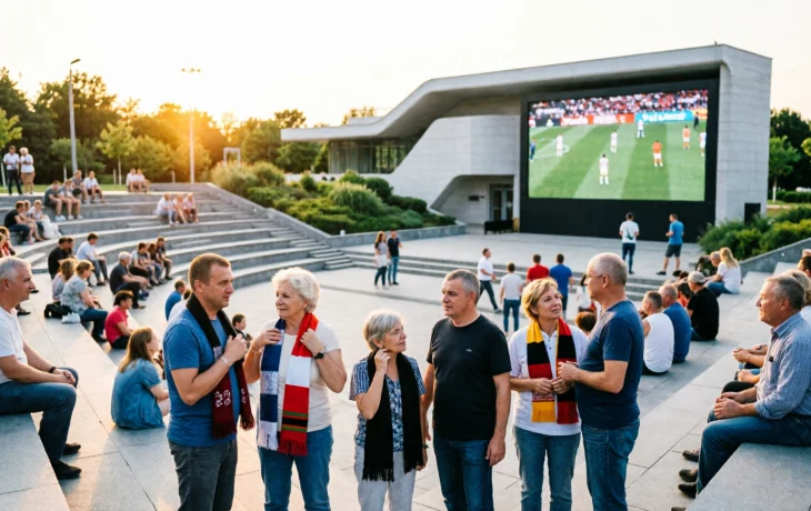 Вечер единения за &laquo;быков&raquo; у фонтанов Галицкого