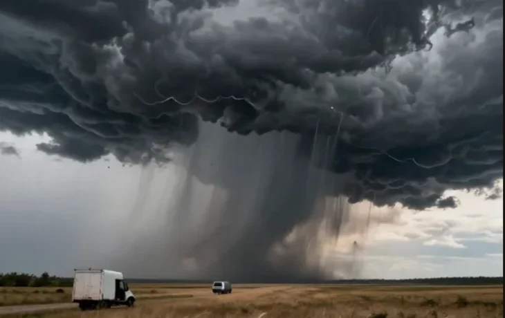 Краснодарский край под циклоном: дожди и грозы