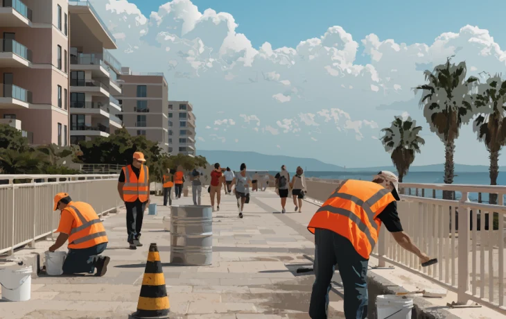 Анапа без выходных готовит город к сезону и 9 Мая