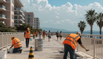 Анапа без выходных готовит город к сезону и 9 Мая