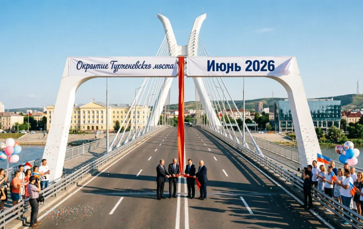 Открытие Тургеневского моста в Краснодаре запланировано на июнь