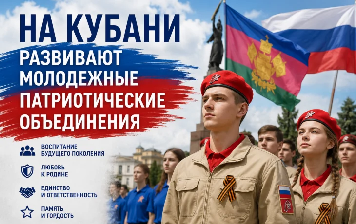 На Кубани развивают молодежные патриотические объединения