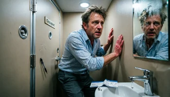 Пассажир устроил дебош и закрылся в туалете самолёта