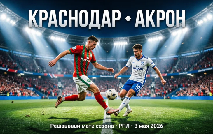 &laquo;Краснодар&raquo; сыграет с &laquo;Акроном&raquo; в решающем матче сезона