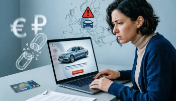 Краснодарка лишилась 1,3 млн рублей при покупке авто из Европы