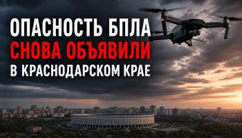 Опасность БПЛА снова объявили в Краснодарском крае
