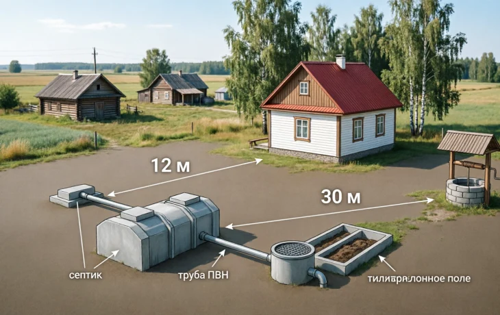 Новые правила размещения септиков на дачах с 2026 года