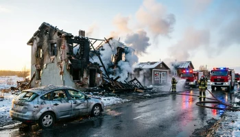 ДТП в Анапе: автомобиль сжег жилой дом и торговые павильоны ДТП в Анапе: автомобиль сжег жилой дом и торговые павильоны