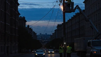 Авария на линии оставила без света 17 улиц в центре Краснодара